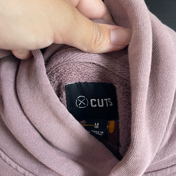 Cuts Mauve Hoodie - Picture 2 of 4